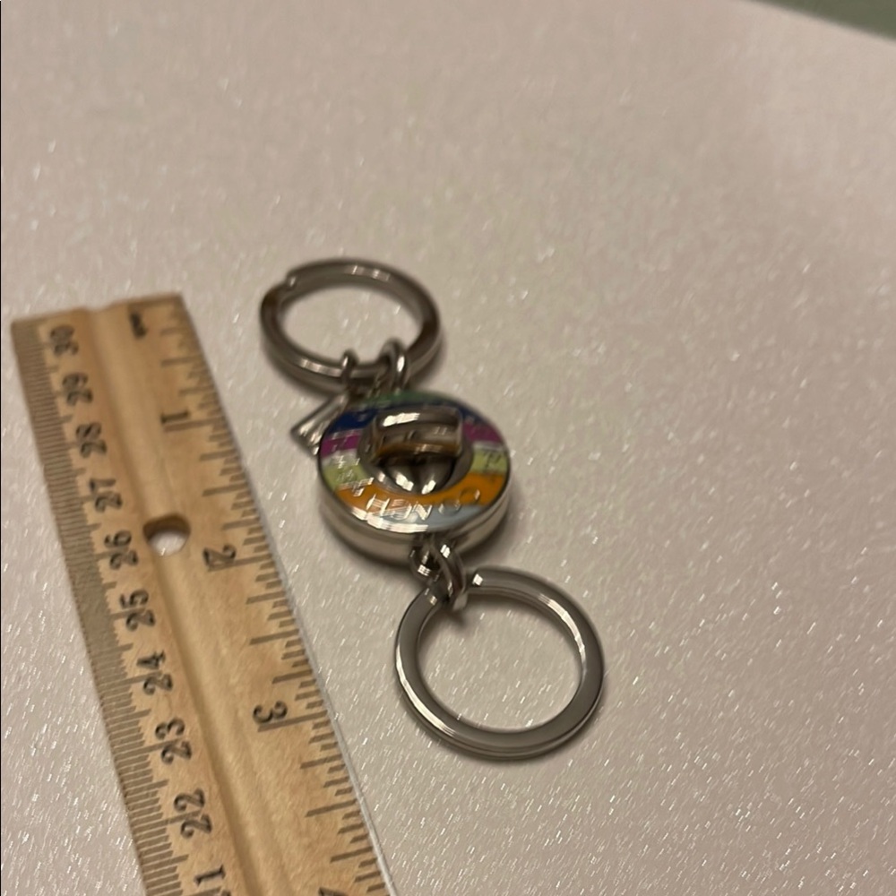 Coach Legacy Valet Keychain with Silver Key Rings - Picture 4 of 6